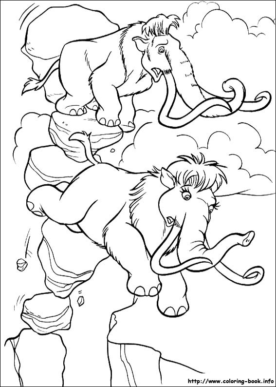 Ice Age coloring picture